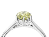 White gold Fancy Yellow Marquise Cut Solitaire Engagement Ring with Tapered Band and Four-Prong Setting_19