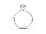 White gold Fancy Yellow Marquise  Cut Solitaire Engagement Ring with Thin Band and Four-Prong Setting_6
