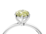 White gold Fancy Yellow Marquise  Cut Solitaire Engagement Ring with Thin Band and Four-Prong Setting_7