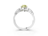 White gold Fancy Yellow Marquise Cut Solitaire Milgrain Leaf Band with Prong Setting_15