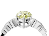 White gold Fancy Yellow Marquise Cut Solitaire Milgrain Leaf Band with Prong Setting_16