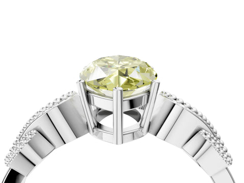 White gold Fancy Yellow Marquise Cut Solitaire Milgrain Leaf Band with Prong Setting_16