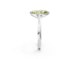 White gold Fancy Yellow Marquise  Cut Solitaire Ring with Cathedral Band and Four-Prong Setting_2