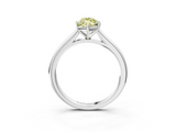 White gold Fancy Yellow Marquise  Cut Solitaire Ring with Cathedral Band and Four-Prong Setting_3