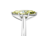 White gold Fancy Yellow Marquise  Cut Solitaire Ring with Cathedral Band and Four-Prong Setting_5