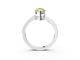 White gold Fancy Yellow Marquise  Cut Solitaire Ring with Four-Prong Setting and Classic Band_3