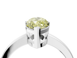 White gold Fancy Yellow Marquise  Cut Solitaire Ring with Four-Prong Setting and Classic Band_4
