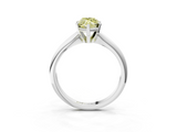 White gold Fancy Yellow Marquise  Cut Solitaire Ring with Four-Prong Setting on a Classic Band_3