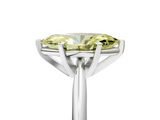 White gold Fancy Yellow Marquise  Cut Solitaire Ring with Four-Prong Setting on a Classic Band_5