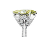 White gold Fancy Yellow Marquise Cut Solitaire Split Shank Pave Diamond Engagement Ring with Four-Prong Setting_29
