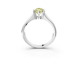 White gold Fancy Yellow Marquise Cut Solitaire Tension Set Diamond Ring with Split Shank Band_27