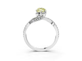 White gold Fancy Yellow Marquise Cut Solitaire Twist Pave Diamond Engagement Ring with Prong Setting_39