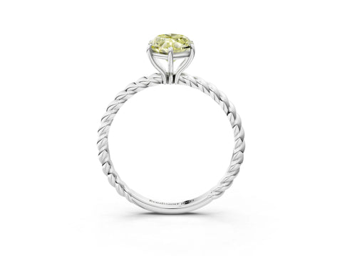 White gold Fancy Yellow Marquise Cut Solitaire Twisted Band 4-Prong Ring_27