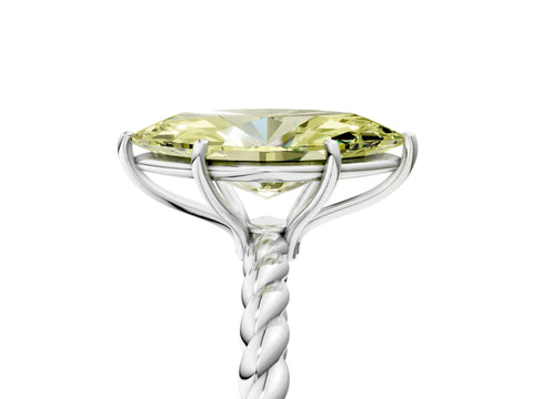 White gold Fancy Yellow Marquise Cut Solitaire Twisted Band 4-Prong Ring_29