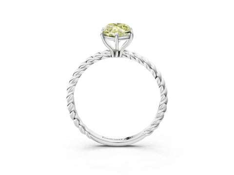 White gold Fancy Yellow Marquise Cut Solitaire Twisted Band 4-Prong Ring_37