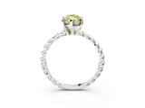 White gold Fancy Yellow Marquise  Cut Solitaire Twisted Band with Four-Prong Setting_32