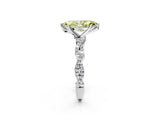 White gold Fancy Yellow Marquise Cut Solitaire Twisted Pave Band with Four-Prong Setting_17