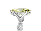 White gold Fancy Yellow Marquise Cut Solitaire Twisted Pave Band with Four-Prong Setting_20