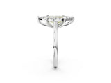 White gold Fancy Yellow Marquise  Diamond Cluster Halo Solitaire with Four-Prong Setting_37