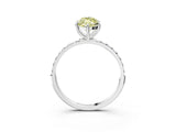 White gold Fancy Yellow Marquise  Diamond Pavé Band with Six-Prong Setting_50