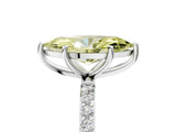 White gold Fancy Yellow Marquise  Diamond Pavé Band with Six-Prong Setting_52