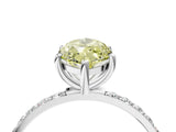 White gold Fancy Yellow Marquise  Diamond Pavé Band with Six-Prong Setting_55