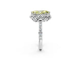 White gold Fancy Yellow Marquise  Diamond Solitaire Ring with Shared Prong Pavé Band_31
