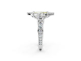 White gold Fancy Yellow Marquise  Halo Diamond Engagement Ring with Split Shank and Four-Prong Setting_37