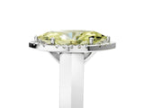 White gold Fancy Yellow Marquise  Halo Diamond Ring with Cathedral Band and Four-Prong Setting_34