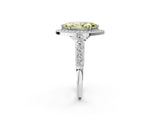White gold Fancy Yellow Marquise  Halo Milgrain Solitaire with Bezel Set Side Stones and Pave Band_34