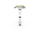 White gold Fancy Yellow Marquise  Halo Pave Split Shank Prong Setting Ring_28