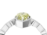 White gold Fancy Yellow Marquise  Milgrain Marquise Diamond Twist Band Ring_78