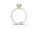 White gold Fancy Yellow Marquise  Milgrain Pave Diamond Engagement Ring with Four-Prong Setting_3