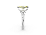 White gold Fancy Yellow Marquise  Solitaire Beaded Band Six-Prong Setting_2