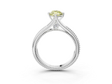 White gold Fancy Yellow Marquise  Solitaire Beaded Band Six-Prong Setting_3
