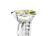 White gold Fancy Yellow Marquise  Solitaire Channel-Set Split Shank Ring with Tension Prong Setting_8