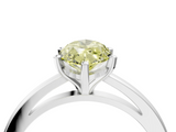 White gold Fancy Yellow Marquise  Solitaire Diamond Engagement Ring with Four-Prong Setting on a Classic Band_7