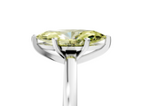 White gold Fancy Yellow Marquise  Solitaire Diamond Engagement Ring with Four-Prong Setting on a Classic Band_8