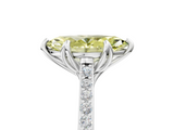White gold Fancy Yellow Marquise  Solitaire Diamond Engagement Ring with Pave Band and Six-Prong Setting_5