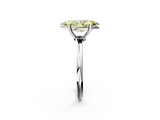 White gold Fancy Yellow Marquise  Solitaire Diamond Ring with 4-Prong Setting on a Classic Band_5