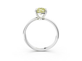 White gold Fancy Yellow Marquise  Solitaire Diamond Ring with 4-Prong Setting on a Classic Band_6