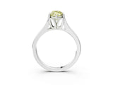 White gold Fancy Yellow Marquise  Solitaire Diamond Ring with Cathedral Band and Four-Prong Setting_32