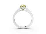 White gold Fancy Yellow Marquise  Solitaire Diamond Ring with Channel-Set Band and Four-Prong Setting_6