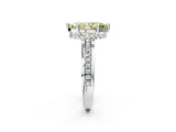White gold Fancy Yellow Marquise  Solitaire Diamond Ring with Channel Set Band and Six-Prong Setting_31