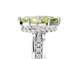 White gold Fancy Yellow Marquise  Solitaire Diamond Ring with Channel Set Band and Six-Prong Setting_34