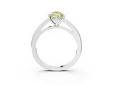 White gold Fancy Yellow Marquise  Solitaire Diamond Ring with Four-Prong Setting and Classic Band_6