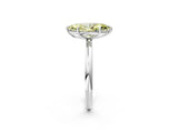 White gold Fancy Yellow Marquise  Solitaire Diamond Ring with Four-Prong Setting on a Plain Band_34