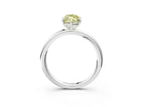 White gold Fancy Yellow Marquise  Solitaire Diamond Ring with Four-Prong Setting on a Plain Band_35