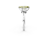 White gold Fancy Yellow Marquise  Solitaire Diamond Ring with Six-Prong Setting on a Classic Band_2