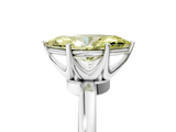 White gold Fancy Yellow Marquise  Solitaire Diamond Ring with Six-Prong Setting on a Classic Band_5
